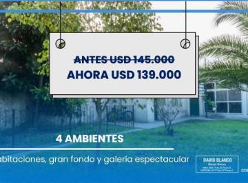 Casa · 144m² · 4 Ambientes · 1 Cochera · Casa en Banfield, Lomas de Zamora, 4 Ambientes, Terraza, Cochera, Fondo, Apto Credito