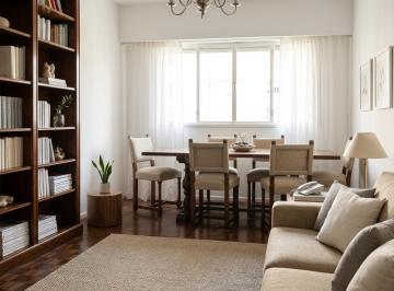 Departamento · 77m² · 3 Ambientes · Recoleta: 2 Dorm., Cocina y Dependencia Reciclada, Luminoso 9º Piso con Seguridad 24 Hs.