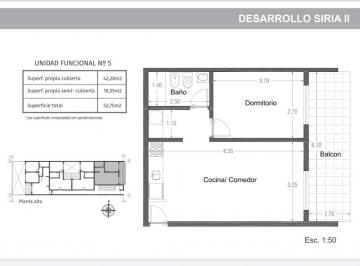 Departamento · 42m² · 2 Ambientes · Departamento en Necochea 5900