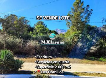 Terreno · 2000m² · Venta Lote 2000 m² Los Hornillos Escritura y Servicios en Puerta