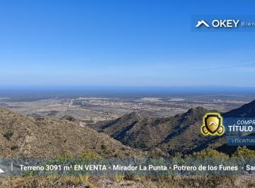 Terreno , Potrero de los Funes · Lote Único en El Mirador de La Punta - Potrero de Los Funes