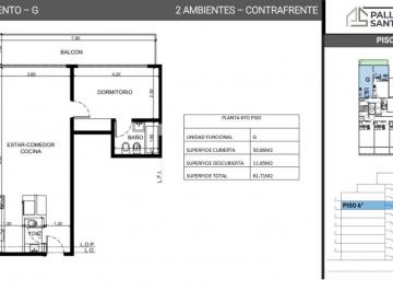 Departamento · 37m² · 1 Ambiente · Venta Departamento en Pozo Monoambiente Villa Urquiza