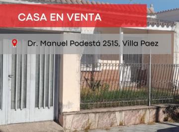 Casa · 120m² · 4 Ambientes · 1 Cochera · Casa con Potencial en Villa Paesa – Amplios Ambientes, Patio y Garage
