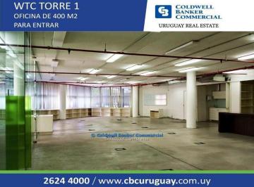 Oficina comercial · 400m² · 9 Ambientes · Oficina Alquiler World Trade Center - Wtc - Pocitos Nuevo
