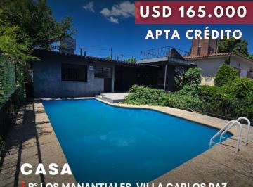 Casa · 172m² · 6 Ambientes · 1 Cochera · Venta Casa 3 Dor, Pileta, Todos Los Servicios en B°los Manantiales - Carlos Paz