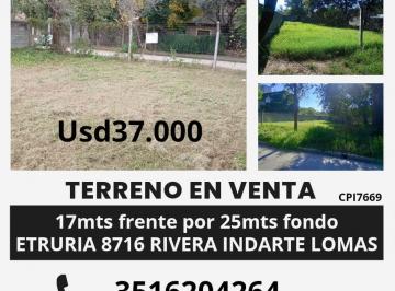 Terreno , Córdoba · Terreno con Escritura Rivera Indarte Lomas 17 Mtrs Frente por 25 m Fondo