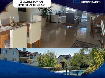 Departamento · 131m² · 4 Ambientes · 3 Cocheras · Departamento en Alquiler North Ville Pilar. Cuan Propiedades
