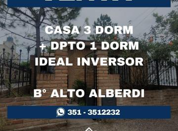 Casa de 6 ambientes, Córdoba · Venta B° Alto Alberdi Casa + Dpto