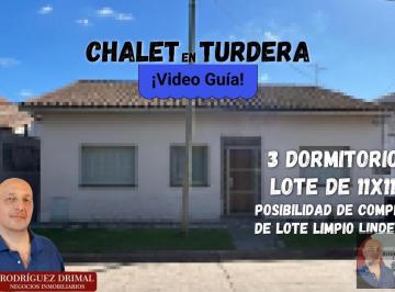 Casa · 91m² · 4 Ambientes · Chalet en Turdera con 3 Dorm. - Apto Crédito!