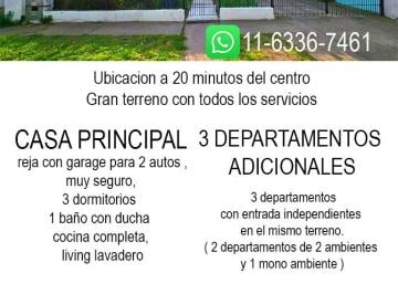 Casa de 10 ambientes, Mar del Plata · Vendo Propiedad 1 Casa Grande y 3 Deptos Independientes. en El Mismo Terreno