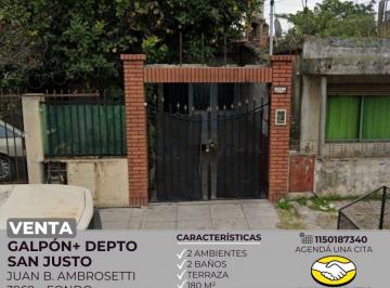 RUS-RUS-10466_2 · Venta Galpon Al Fondo con Departamento 2 Ambientes San Justo
