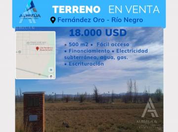 Terreno · 540m² · Venta Terreno Loteo Residencial "Brisas de Otoño" - Fernandez Oro