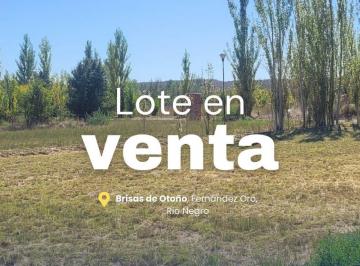 Terreno · 540m² · Venta Terreno Loteo Residencial "Brisas de Otoño" - Fernandez Oro