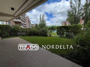 Departamento · 120m² · 4 Ambientes · 1 Cochera · Departamento en Venta en Miradores de La Bahia con 3 Dorm. en Suite en Una Planta con Jardin