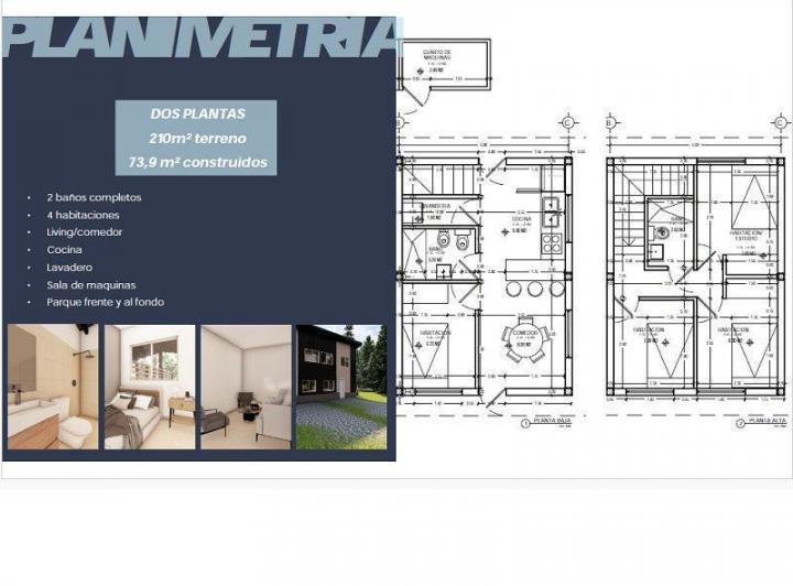 Casa · 73m² · 6 Ambientes