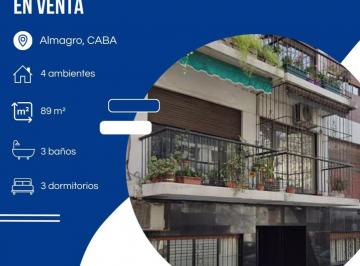 Departamento de 5 ambientes, Almagro · Departamento Almagro 4 Ambientes con Dependencia