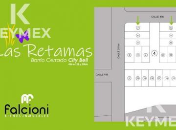 Terreno · 482m² · Venta Lotes City Bell Calle 28bis y 456