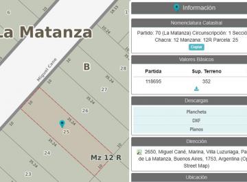 Terreno · 110m² · Terreno en Venta Villa Luzuriaga - Lote con Casa