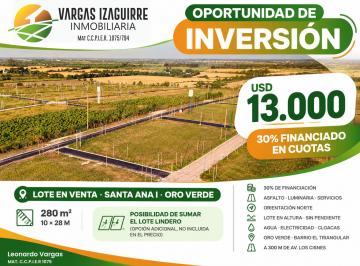 Terreno , Oro Verde · Lotes en Venta en Oro Verde: Oportunidad Juntos o Individuales con 30% Financiado en Santa Ana I