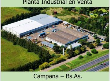 Bodega-Galpón , Campana · Venta Planta Industrial, Campana