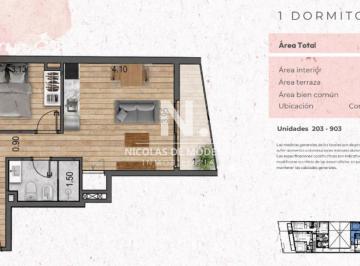 Foto1 · Venta Apartamento de 1 Dormitorio en Construcción en Pocito Nuevo. Montevideo
