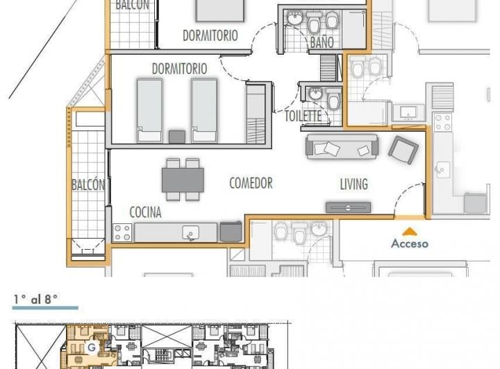 Departamento · 70m² · 3 Ambientes