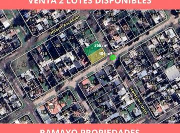 Terreno · 404m² · Oportunidad 2 Lotes 770 m² Totales, con Escritura, Palumbo, Longchamps, Venta