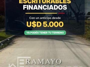 Terreno · 359m² · Terrenos Barrio Villa Paris, Financiados, Escriturables, Zona Glew / Longchamps, Venta