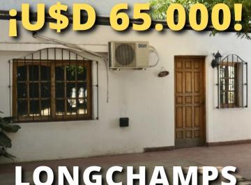 Casa · 106m² · 5 Ambientes · 1 Cochera · ¡Nuevo Precio! Casa a Reciclar, Apta a Credito, Longchamps, Venta Ramayo