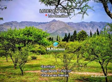 Terreno · 1250m² · Venta Lotes Desde 1.250 m² con Escritura - Zona Norte - Los Hornillos