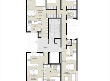Departamento · 60m² · 2 Ambientes · Departamento 1 Dormitorio