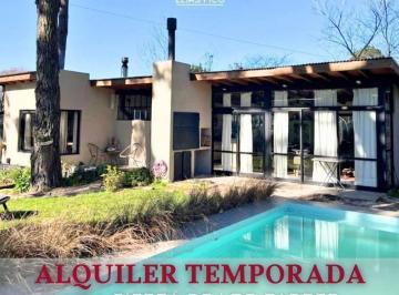 Casa · 100m² · 3 Dormitorios · Alquiler Temporada Casa 4 Amb con Piscina en Sierra de Los Padres