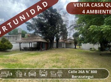 Quinta vacacional de 4 ambientes, Berazategui · Venta Casa Quinta 4 Amb con Quincho y Pileta en Berazategui Oeste