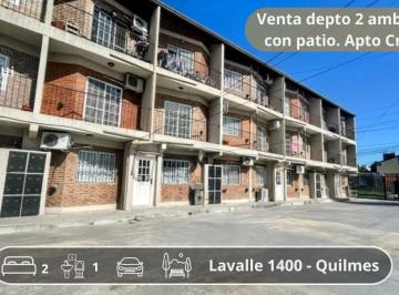 Departamento de 2 ambientes, Quilmes · Venta Depto 2 Amb Patio Apto Credito en Quilmes