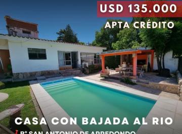 Casa · 165m² · 5 Ambientes · 1 Cochera · Venta Casa de 2 Dorm. con Pileta y Bajada Directa Al Río en San Antonio de Arredondo