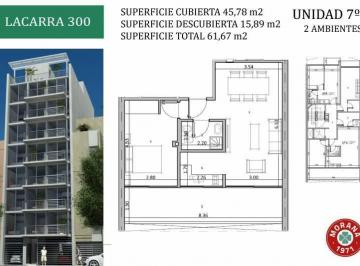 Departamento · 46m² · 2 Ambientes · 2 Ambientes en Venta - Floresta
