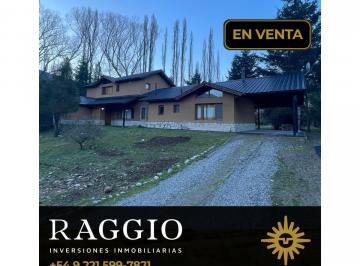 Casa · 4000m² · 6 Ambientes · 1 Cochera · Casa en Callejón Los Maitenes - Paraje Entre Ríos - Lago Puelo (Ez - 39)