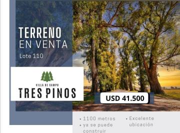 Terreno · 1100m² · Imperdible Lote en Tres Pinos