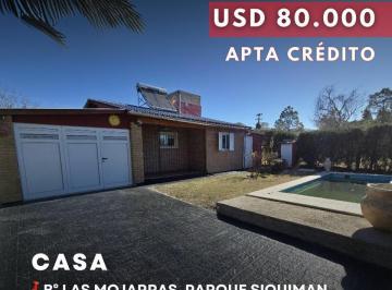 Casa · 117m² · 4 Ambientes · 1 Cochera · Venta Casa de 2 Dorm. C/pileta en Las Mojarras, Parque Siquiman