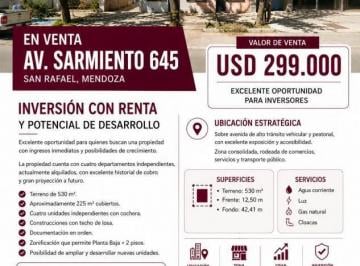 Casa · 260m² · 9 Ambientes · Inversion con Renta y Potencial de Desarrollo | Av Sarmiento