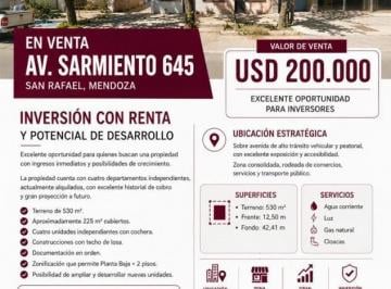 Casa · 260m² · 9 Ambientes · Inversion con Renta y Potencial de Desarrollo | Av Sarmiento