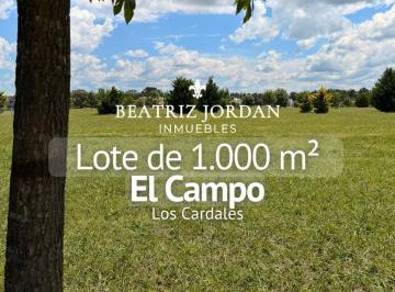 Terreno · 1000m² · Terreno en Venta, Barrio Cerrado El Campo, Los Cardales