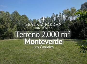 Terreno · 2000m² · Terreno en Venta, Barrio Monteverde, Los Cardales