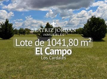 Terreno · 1041m² · Terreno en Venta, Barrio Cerrado El Campo, Los Cardales