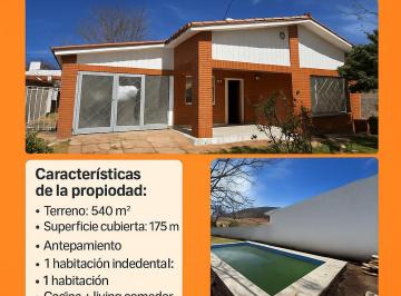 Casa · 175m² · 3 Dormitorios · 2 Cocheras · Casa + Departamento – Barrio Malvinas, Villa Carlos Paz