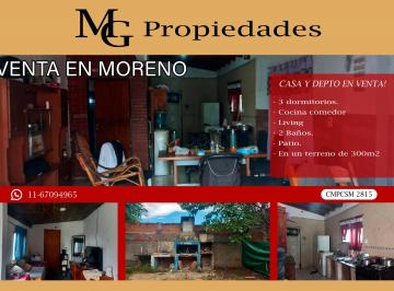 Casa de 6 ambientes, Moreno · Murillo 328, Moreno
