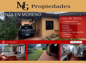 Casa de 8 ambientes, Moreno · Canada 10535