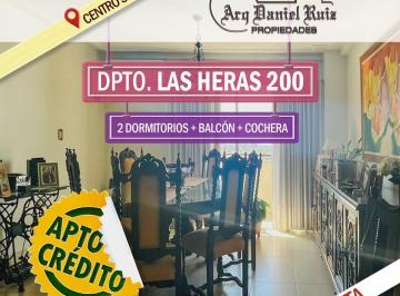Departamento · 95m² · 2 Dormitorios · 1 Cochera · Departamento 2 Dorm. y Balcón en Las Heras 200