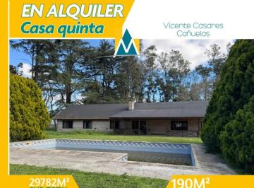 Quinta vacacional · 190m² · 5 Ambientes · 2 Cocheras · Casa Quinta en Alquiler