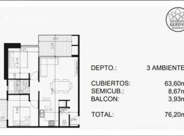 Departamento · 76m² · 2 Ambientes · 1 Cochera · Departamento en Venta en Pilar, G. B. a. Zona Norte, Argentina